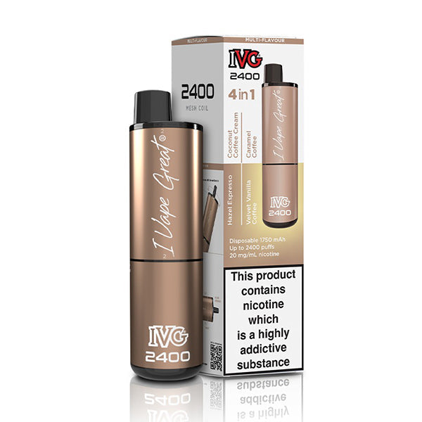 IVG 2400 Disposable Vape Device Coffee Edition