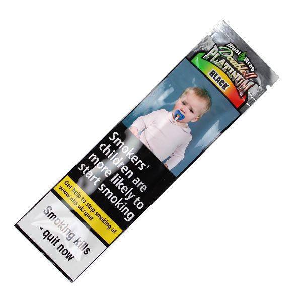 Platinum Blunt Wraps Black - Jamaican Rum (2pcs)