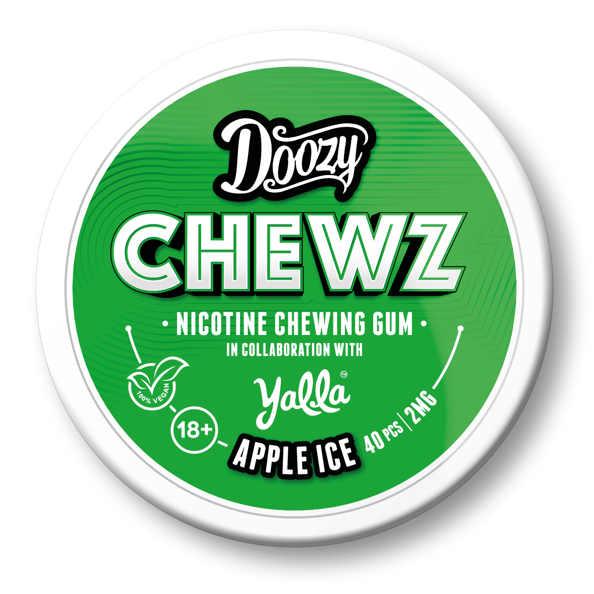 Doozy Chewz Apple Ice Nicotine Chewing Gum