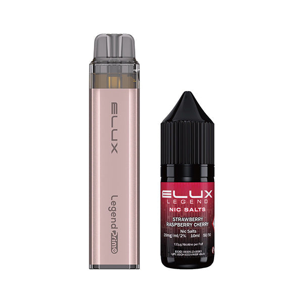 ELUX Legend Prime 5000 Refillable Vape Kit Strawberry Cherry Raspberry