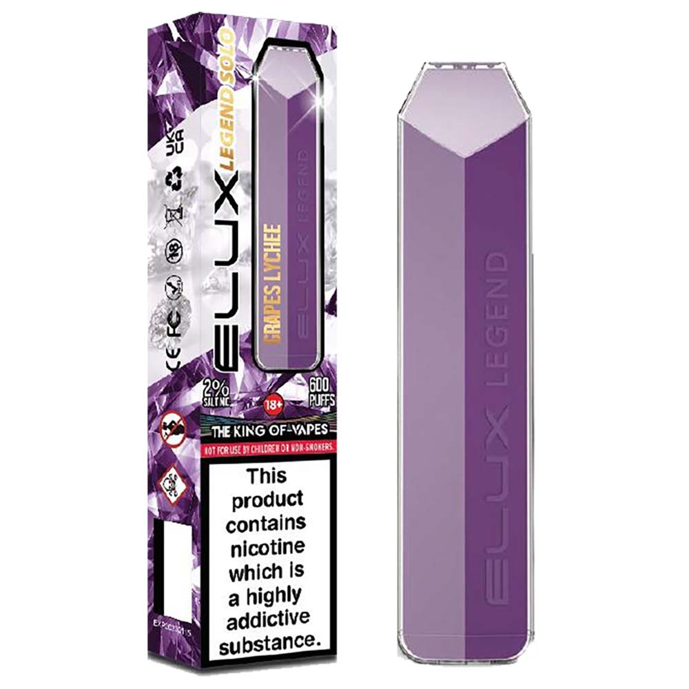 Elux Legend Solo Grapes Lychee Disposable Vape