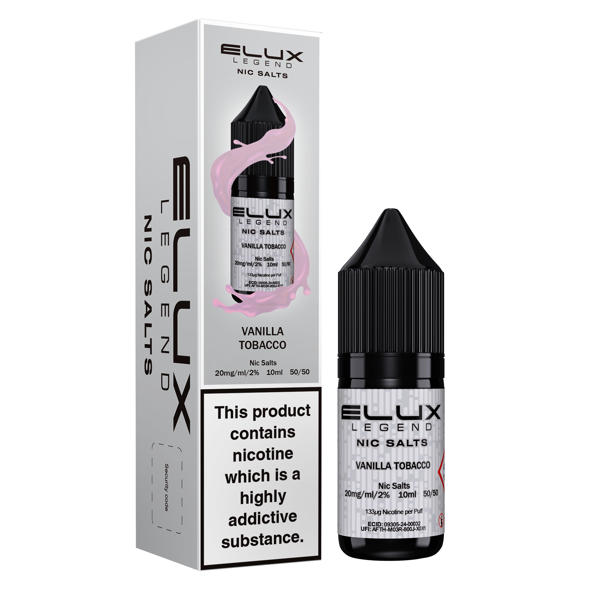 Elux Legend Salts Vanilla Tobacco 10ml Nic Salt