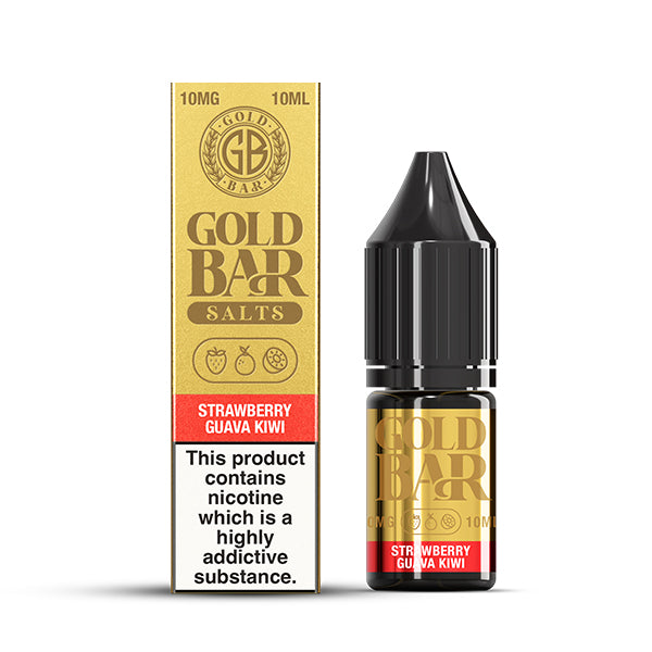 Gold Bar Strawberry Guava Kiwi 10ml Nic Salt