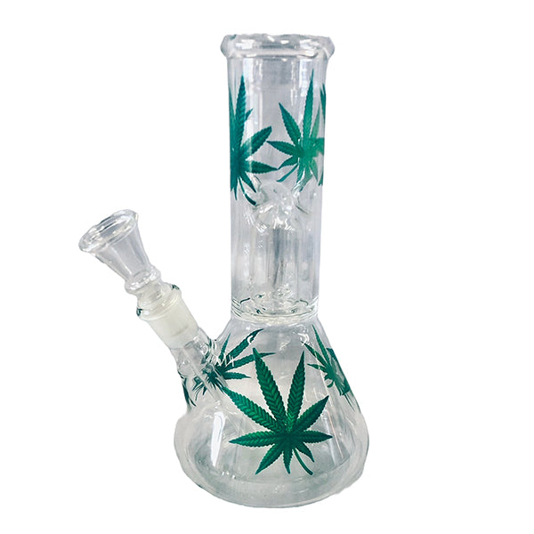 Bong Marijuana Leaf Print (8 Inch)