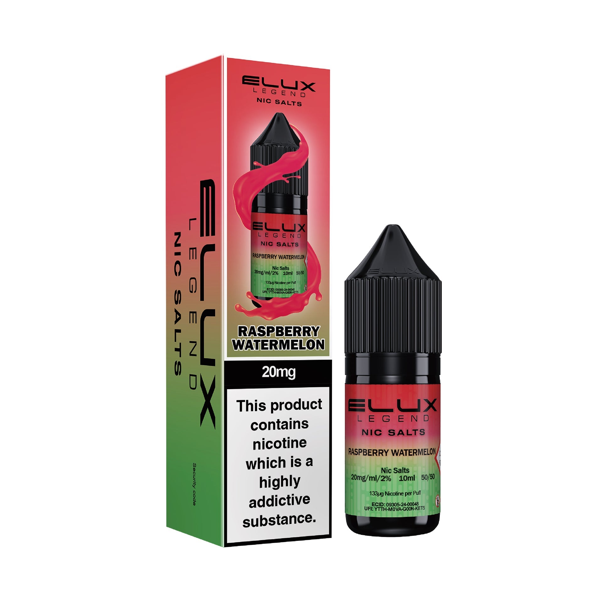 Elux Legend Salts Raspberry Watermelon 10ml Nic Salt