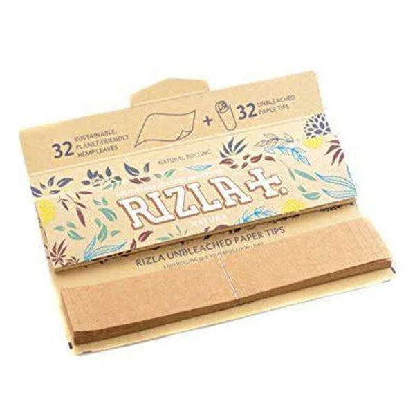 Rizla Natura Kingsize Slim Rolling Papers + Tips (Combi Pack)