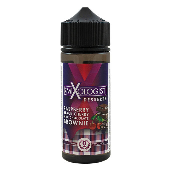 The Mixologist Desserts Raspberry Black Cherry Milk Chocolate Brownie 0mg 100ml Shortfill E-Liquid