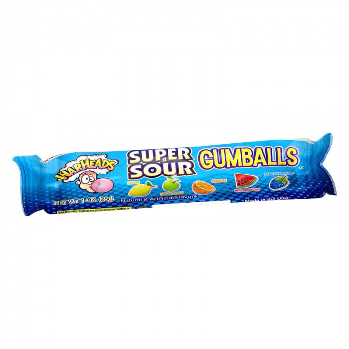 Warheads Super Sour Gumball Tubes 2oz (56g)