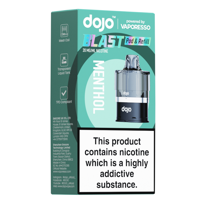 Vaporesso Dojo Blast 6000 Prefilled Pods Menthol